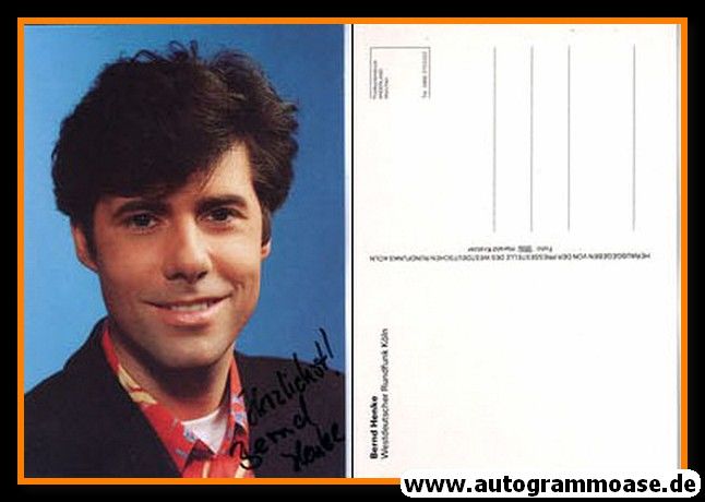 Autogramm TV | WDR | Bernd HENKE | 1980er (Portrait Color)