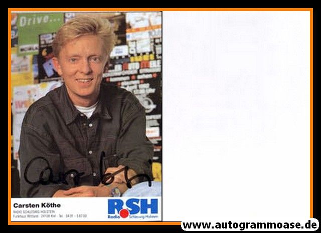 Autogramm Radio | R.SH | Carsten KÖTHE | 1990er (Portrait Color)