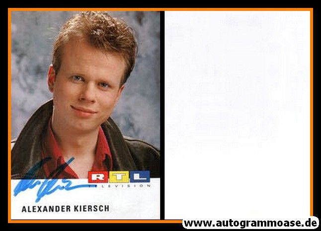 Autogramm TV | RTL | Alexander KIERSCH | 1990er (Portrait Color)