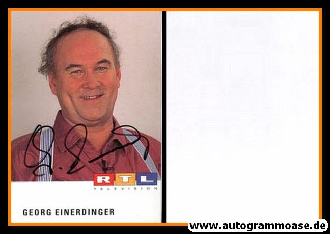 Autogramm TV | RTL | Georg EINERDINGER | 1990er (Portrait Color)