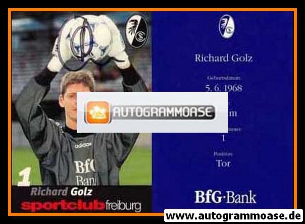 Autogramm Fussball | SC Freiburg | 1998 | Richard GOLZ
