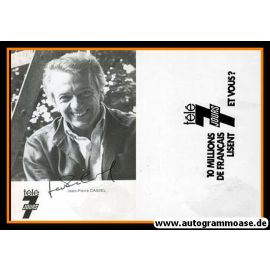 Autogramm Film (Frankreich) | Jean-Pierre CASSEL | 1980er (Portrait SW) Tele7