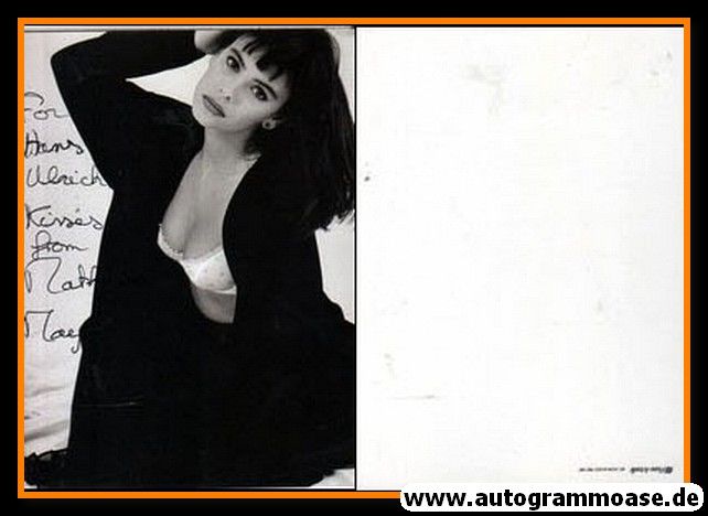 Autogramm Film (Frankreich) | Mathilda MAY | 1980er (Portrait SW)