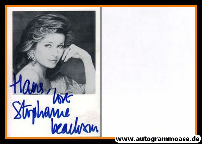 Autogramm Film (UK) | Stephanie BEACHAM | 1970er (Portrait SW)