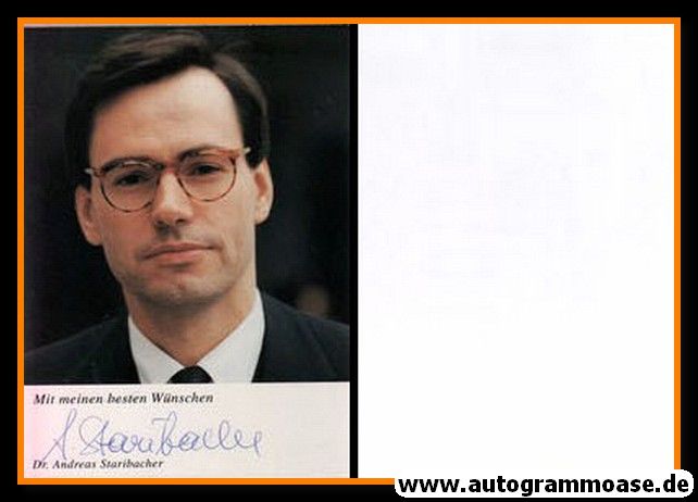 Autogramm Politik | Österreich (SPÖ) | Andreas STARIBACHER | 1990er (Portrait Color)