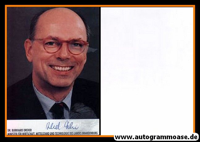 Autogramm Politik | SPD | Burkhard DREHER | 1990er (Portrait Color)