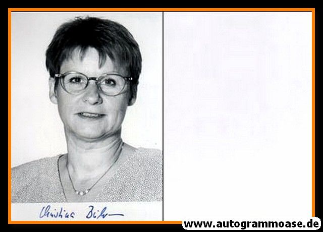 Autogramm Politik | SPD | Christina BÜHRMANN | 1990er Foto (Portrait SW)