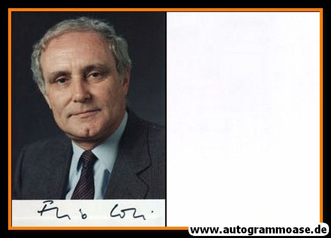 Autogramm Politik | Schweiz | Flavio COTTI | Bundespräsident | 1980er Foto (Portrait Color)