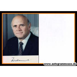 Autogramm Politik | Südafrika | Frederik Willem DE KLERK | Staatspräsident 1989-1994 | 1990er Foto (Portrait Color) 2