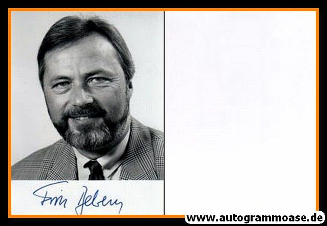 Autogramm Politik | SPD | Fritz BEHRENS | 1990er Foto (Portrait SW)