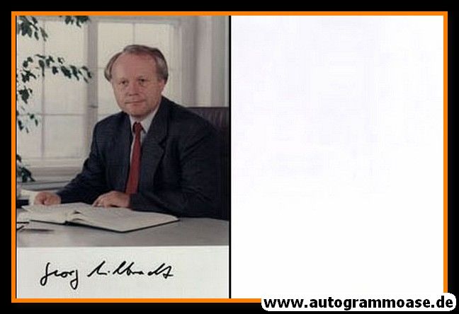 Autogramm Politik | CDU | Georg MILBRADT | 1990er Foto (Portrait Color)