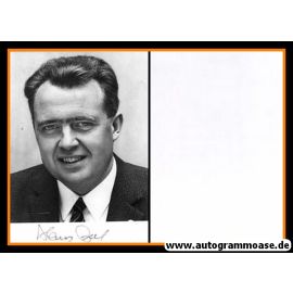 Autogramm Politik | SPD | Hans APEL | 1970er (Portrait SW) 3