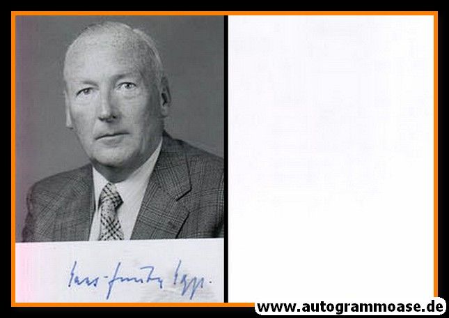 Autogramm Politik | FDP | Hans-Günter HOPPE | 1980er Foto (Portrait SW)