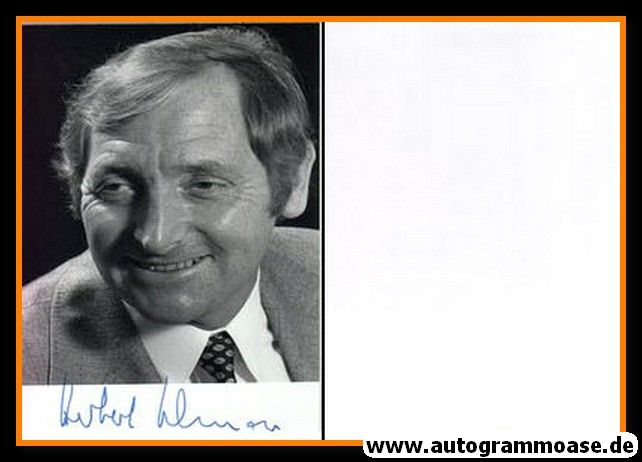 Autogramm Politik | SPD | Herbert SCHNOOR | 1990er Foto (Portrait SW)