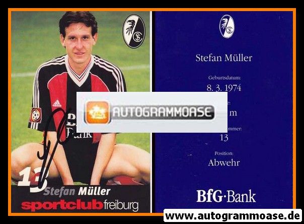 Autogramm Fussball | SC Freiburg | 1998 | Stefan MÜLLER