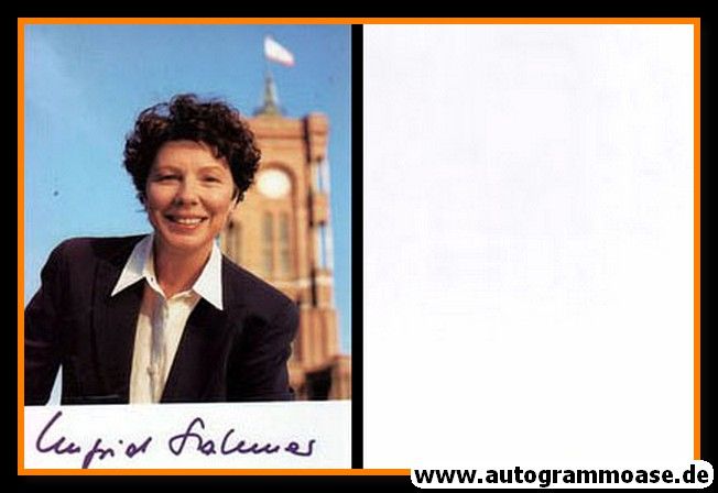 Autogramm Politik | SPD | Ingrid STAHMER | 1990er (Portrait Color)