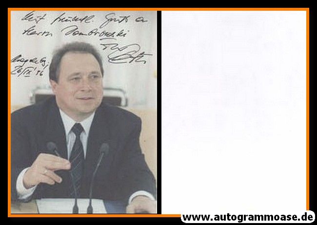Autogramm Politik | CDU | Klaus KEITEL | 1990er Foto (Portrait Color) 2