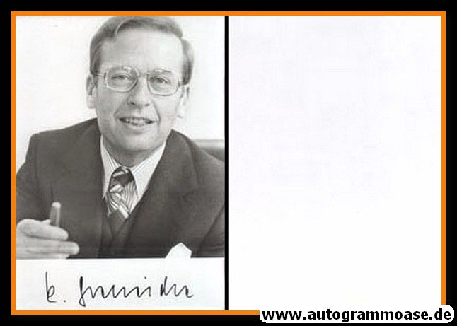 Autogramm Politik | SPD | Kurt GSCHEIDLE | 1980er (Portrait SW)
