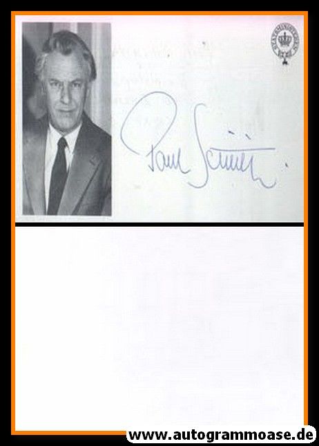 Autogramm Politik | Dänemark | Poul SCHLÜTER | Präsident 1982-1993 | 1990er (Portrait SW)
