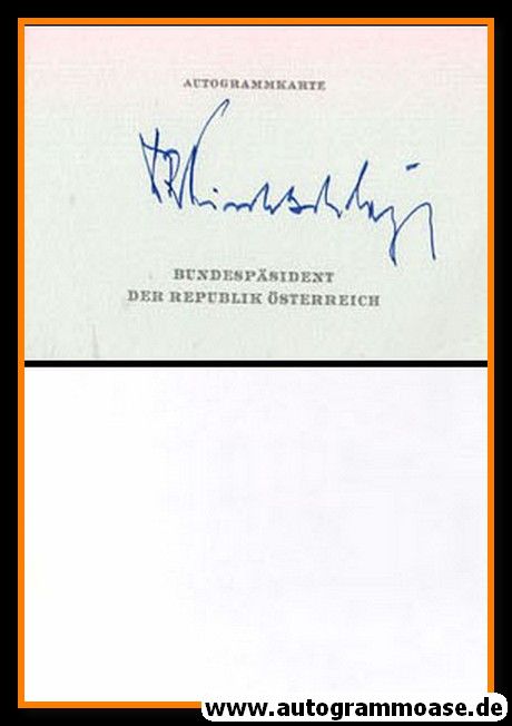 Autogramm Politik | Österreich | Rudolf KIRCHSCHLÄGER | Präsident 1974-1986 | Visitenkarte