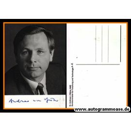 Autogramm Politik | SPD | Andreas VON BÜLOW | 1980er (Portrait SW)
