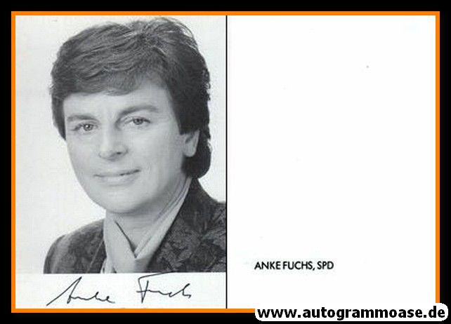 Autogramm Politik | SPD | Anke FUCHS | 1990er (Portrait SW)