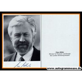 Autogramm Politik | SPD | Claus MÖLLER | 1990er (Portrait SW)