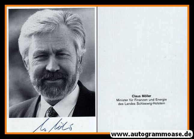 Autogramm Politik | SPD | Claus MÖLLER | 1990er (Portrait SW)