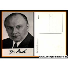 Autogramm Politik | SPD | Egon FRANKE | 1970er (Portrait SW) 3