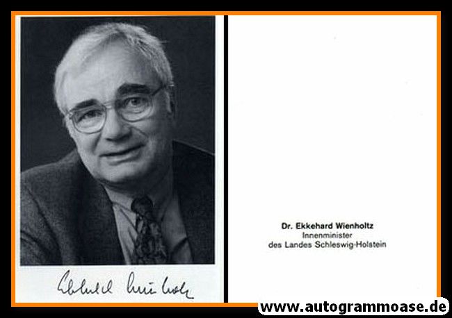 Autogramm Politik | SPD | Ekkehard WIENHOLTZ | 1990er (Portrait SW)