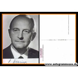 Autogramm Politik | CDU | Hans FILBINGER | 1960er (Portrait SW) 2