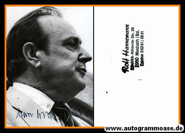 Autogramm Politik | FDP | Hans-Dietrich GENSCHER | 1980er Foto (Portrait SW)