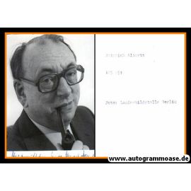 Autogramm Politik | SPD | Heinrich ALBERTZ | 1970er (Portrait SW)