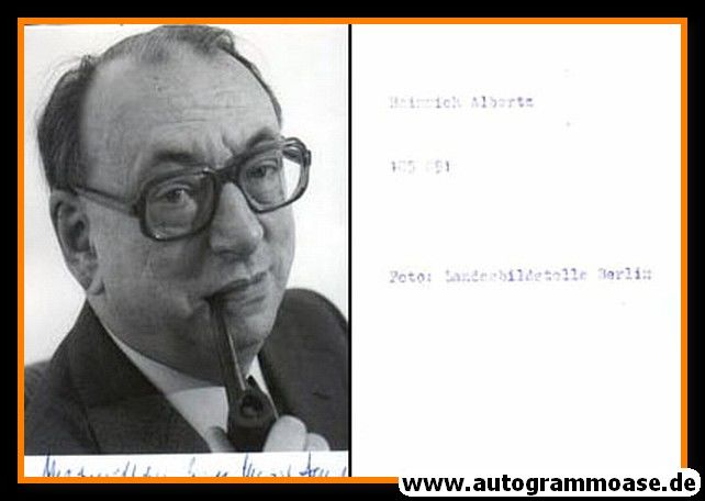 Autogramm Politik | SPD | Heinrich ALBERTZ | 1970er (Portrait SW)