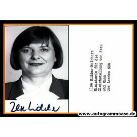Autogramm Politik | SPD | Ilse RIDDERS-MELCHERS | 1990er Foto (Portrait SW) 1
