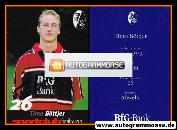 Autogramm Fussball | SC Freiburg | 1999 | Timo BÖTTJER