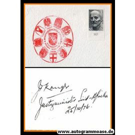 Autogramm Politik | Südafrika | Jimmy KRUGER | Senatspräsident 1979/80 | 1976 (Minensuchgeschwader)