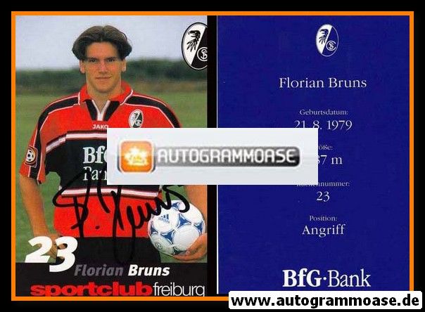 Autogramm Fussball | SC Freiburg | 1999 | Florian BRUNS