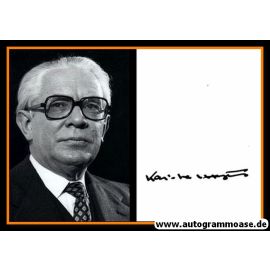 Autogramm Politik | CDU | Kai-Uwe VON HASSEL | 1970er Foto (Portrait SW)
