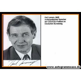 Autogramm Politik | CDU | Karl LAMERS | 2000er Foto (Portrait SW)