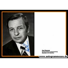 Autogramm Politik | SPD | Karl RAVENS | 1980er (Portrait SW)