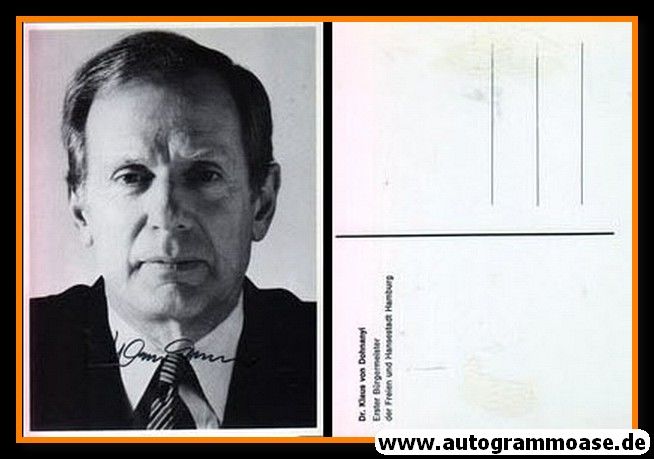 Autogramm Politik | SPD | Klaus VON DOHNANYI | 1980er (Portrait SW)