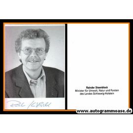 Autogramm Politik | GRÜNE | Rainder STEENBLOCK | 1990er (Portrait SW)