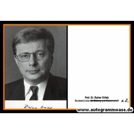 Autogramm Politik | FDP | Rainer ORTLEB | 1990er (Portrait SW) 