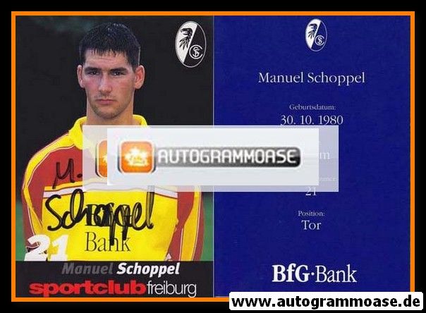 Autogramm Fussball | SC Freiburg | 1999 | Manuel SCHOPPEL