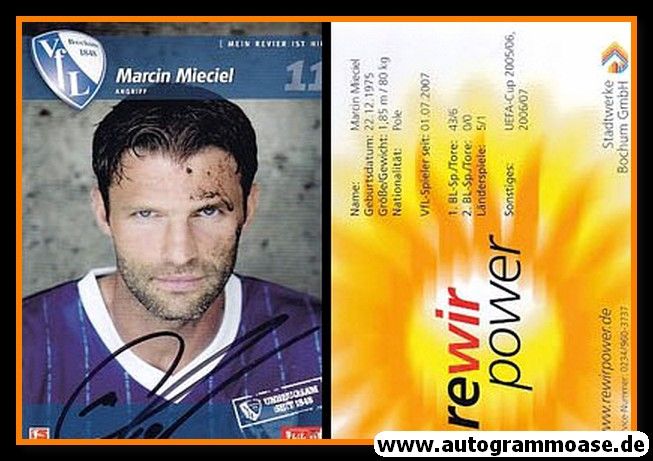 Autogramm Fussball | VfL Bochum | 2008 | Marcin MIECIEL