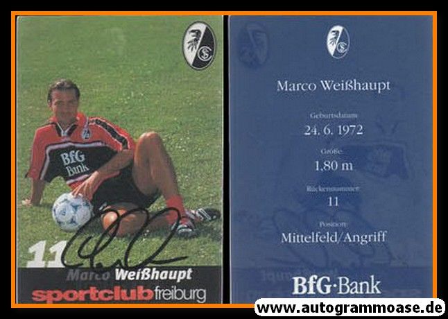 Autogramm Fussball | SC Freiburg | 1999 | Marco WEISSHAUPT