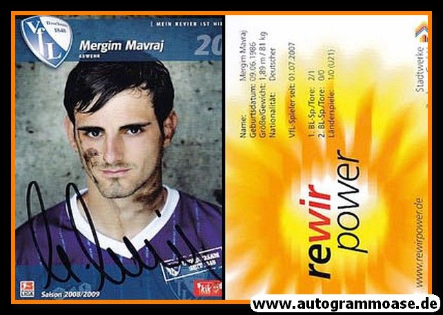 Autogramm Fussball | VfL Bochum | 2008 | Mergim MAVRAJ