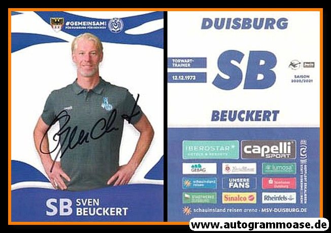 Autogramm Fussball | MSV Duisburg | 2020 | Sven BEUCKERT