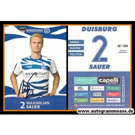 Autogramm Fussball | MSV Duisburg | 2020 | Maximilian SAUER